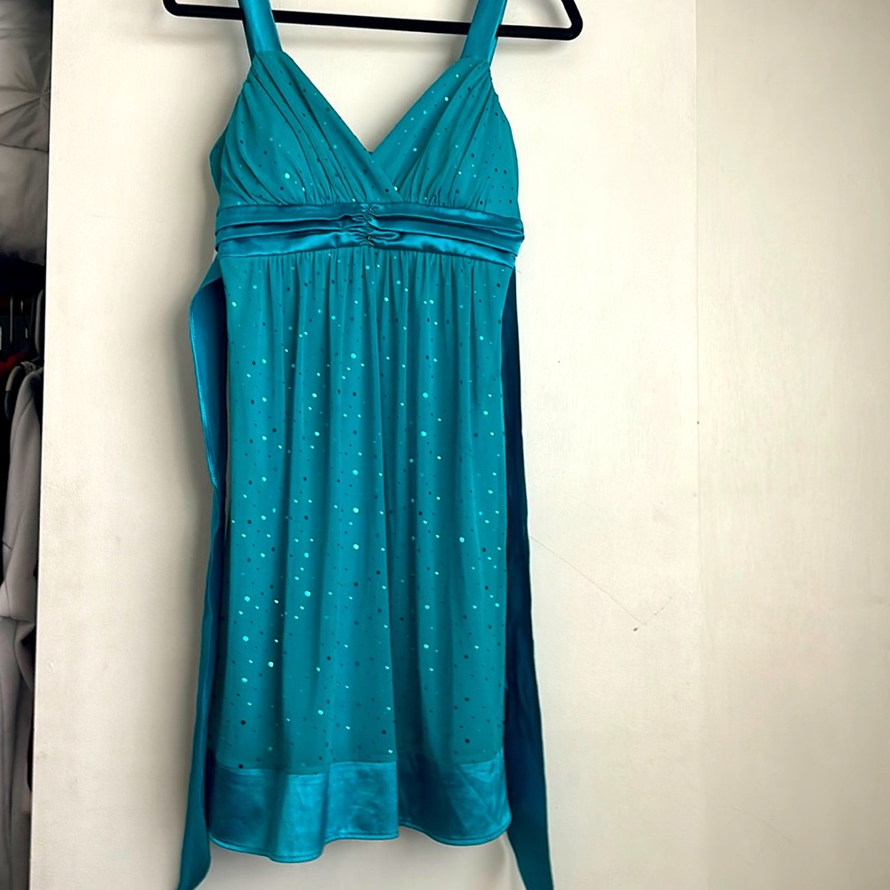 Teal dress